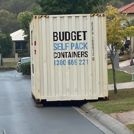 BSPC Removalists - shipping container on verge